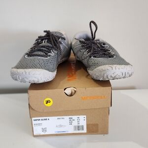 Merrell Mens Vapor Glove 6 Sneakers - Gray Size 10